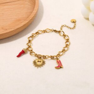 Wholesale Pearl Starfish Moon Cross Pendant Jewelry Bracelet