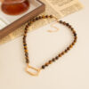 Wholesale Merlot Tiger's Eye Bead Necklace