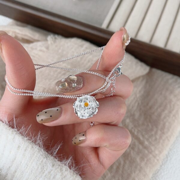 Wholesale Peony pendant necklace