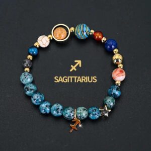 Sagittarius - Blue Black Spotted Stone