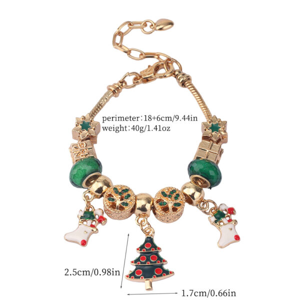 Wholesale Christmas Santa Claus Christmas Tree Snowflake Bracelet