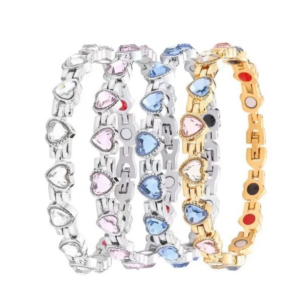 Wholesale full magnet bracelet adjustable diamond magnet bracelet