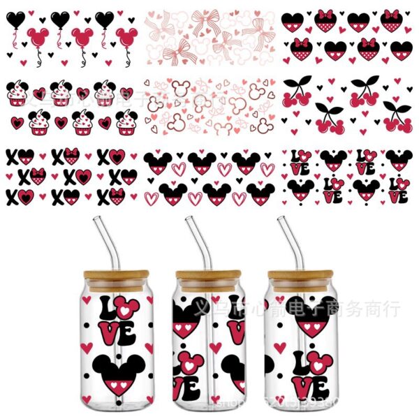 O1CN01uwHOz91IlMdZNpDTw_2216490590933-0-cib Wholesale Cartoon Valentine's Day Series Uv Dtf Transfer Crystal Label 16oz Glass C Sticker pular Three-Dimensional