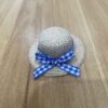 Wholesale Mini bow woven straw hat Doll Accessories