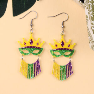 Crown mask tassel