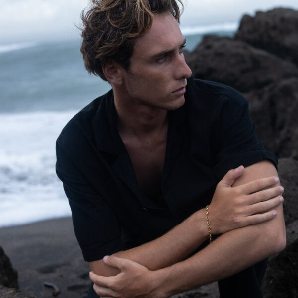 Wholesale Stainless steel geometric element men's bracelet