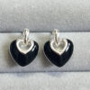 Wholesale Heart shaped Double-sided Glaze Drop Earrings