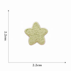 Green five-pointed star cloth patch 7 #