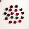 Wholesale Resin Vintage Velvet Texture Love All-match Earrings