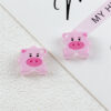 Wholesale 10pcs double-sided printed cartoon pig puzzle acrylic beads