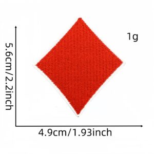 Playing card embroidery patch 14#