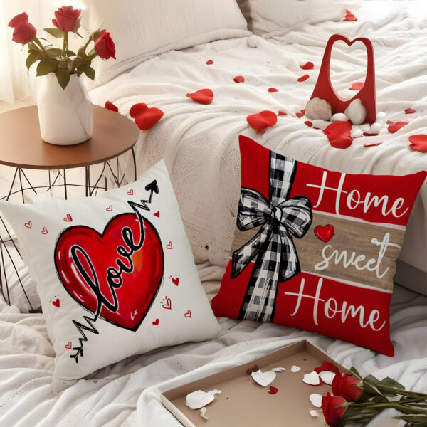 Wholesale Love Letter Printed Pillow Case Valentine's Day