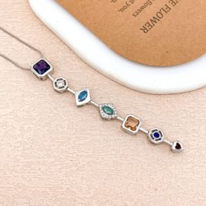 Xl5170 square love necklace silver