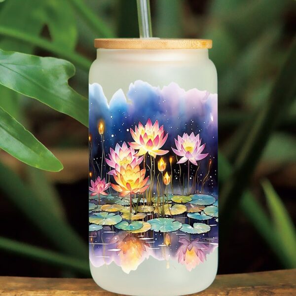 Wholesale UV Transfer Paste Glass Crystal Label Crystal Paste Cross-border Special Paste for 16oz Glass Cup 23cmX11cm