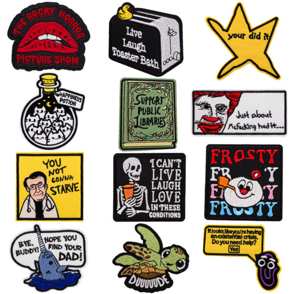 Wholesale Quotation Embroidered Cloth Sticker Letter Patch Clothing OLY Exclusive