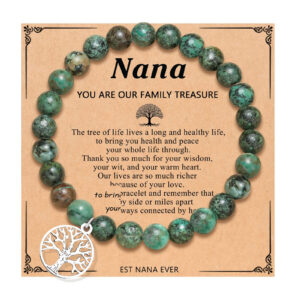 6mm african pine bracelet + nana card / 19cm