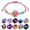 Wholesale Cute cartoon girl rainbow bracelet