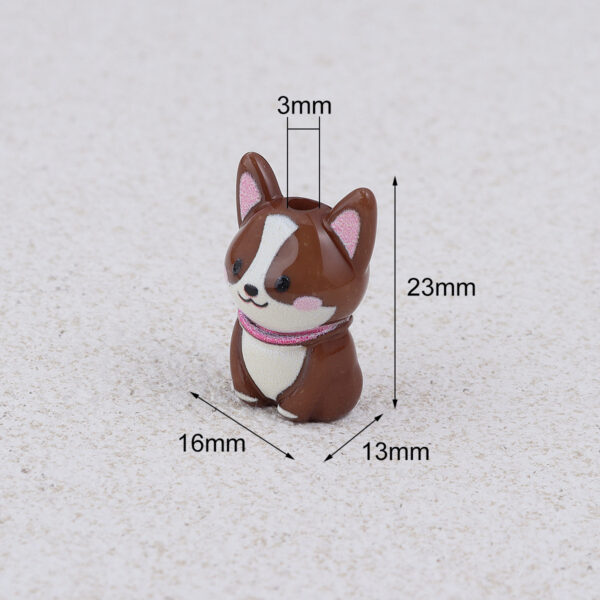 O1CN01v7V7xU2NBFbxng6fb_2206452709924-0-cib Wholesale 10pcs Colorful Cartoon Cute Dog Acrylic Beads