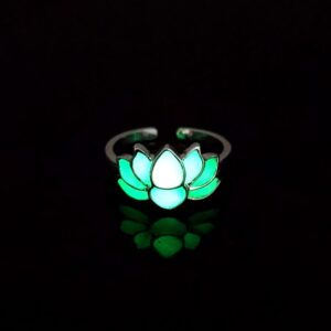 White steel green light