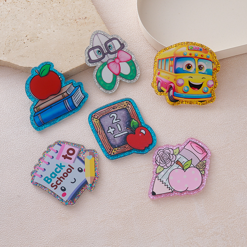 Wholesale Cartoon DIY Acrylic Slides and Glitter