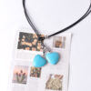 Wholesale Bohemian long turquoise pendant earrings necklace suit