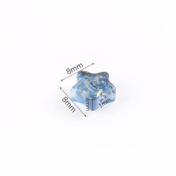 O1CN01vJ0zHs1JYpOJ3gONU_2220550831041-0-cib Wholesale 20pcs Color-Plated Five-Pointed Star Glass Handmade DIY Beads