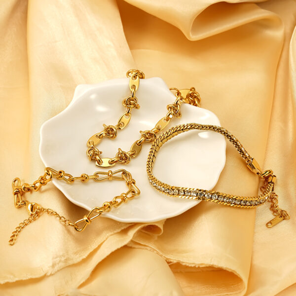 Wholesale Titanium Steel Electroplated Color-Preserving Bracelet