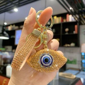 Fully Diamonded Evil Eye (Champagne) / 3*5.4