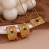 Wholesale Malachite-eyed zircon necklace