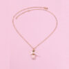 Wholesale Pink Cute Pendant Niche Ballet Shoes Necklace