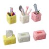 Wholesale Mini Cheese Tissue Box Pen Holder Miniature Scene Doll Accessories