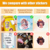 Wholesale 50 pieces of cartoon skirt girl graffiti stickers