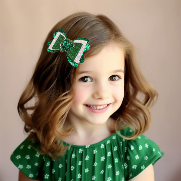 O1CN01vPUuv41CGmPIOMHdr_949680054-0-cib Wholesale St. Patrick's Day Clover Hat Bow Hair Accessories