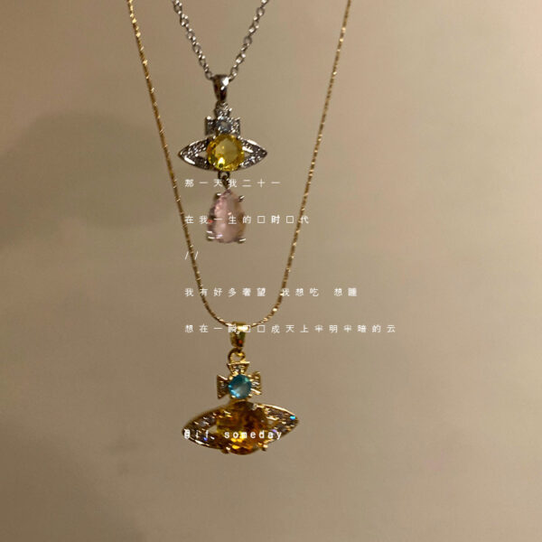 Wholesale 3D Planet Necklace