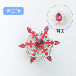 Snowflake red single sided turning (1 piece