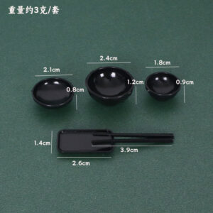 Black tableware 5-piece set