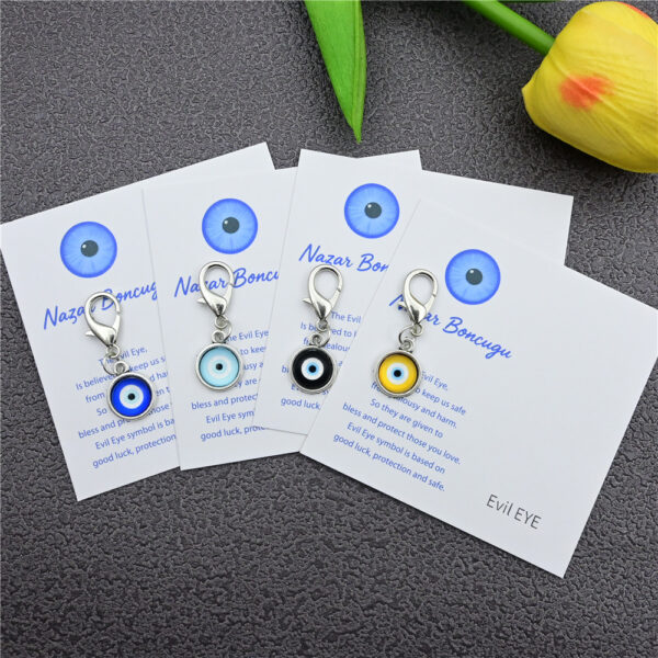 Wholesale Alloy Blue Evil Eye Keychain