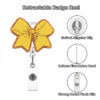 Wholesale acrylic badge scroll for nurses and doctors, glittery fun ID badges, retractable badges, easy-pull buckles