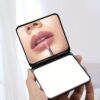 Wholesale Diamond make flip double-sided folding mirror