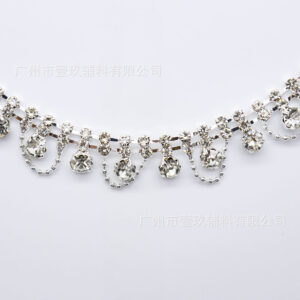 Silver--diamond bead chain / 90cm/size