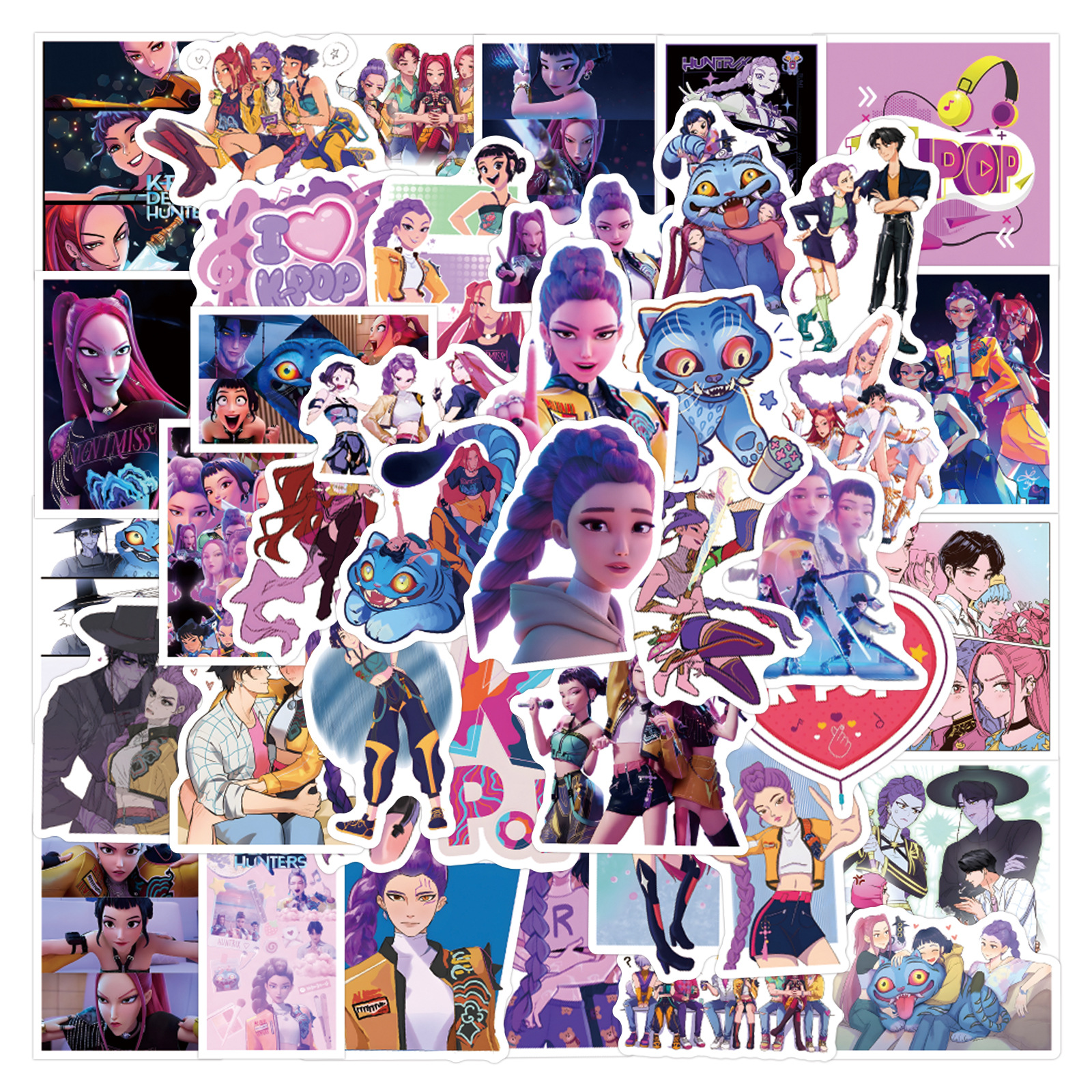 Wholesale 55/110 Pieces of Kp Graiti Stickers Skateboard Lage Cross-Border DIY Stickers