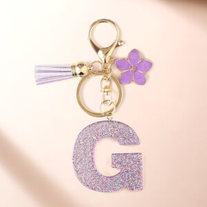 Purple g keychain