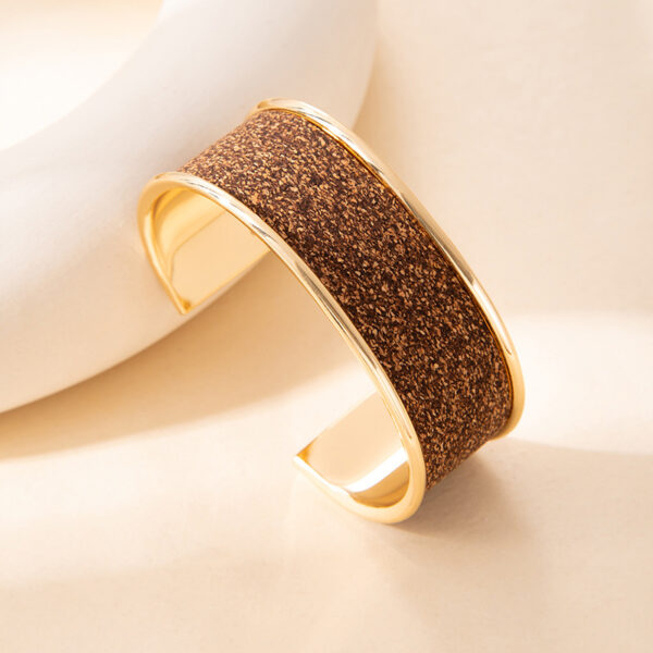 Wholesale Graffiti Cartoon Wide Edge Open Bracelet