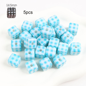 05 # 5 plaid blue / Sold by pack 5 pieces/pack