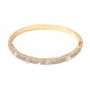 Wholesale Nail copper micro inlaid zircon open bracelet