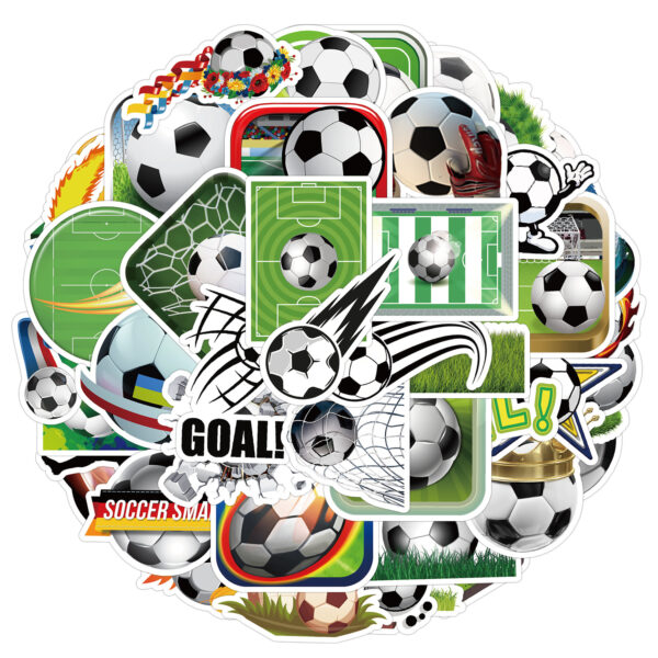 Wholesale 50 football graffiti stickers sports ball waterproof decorative stickers