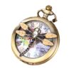 Wholesale Dragonfly Retro Roman Digital Pocket Watch