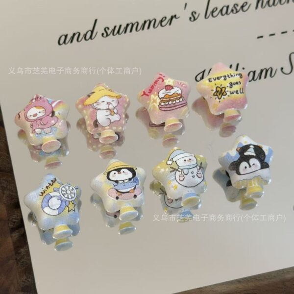 Wholesale 10pcs relief cat penguin pentagram balloons Acrylic Beads