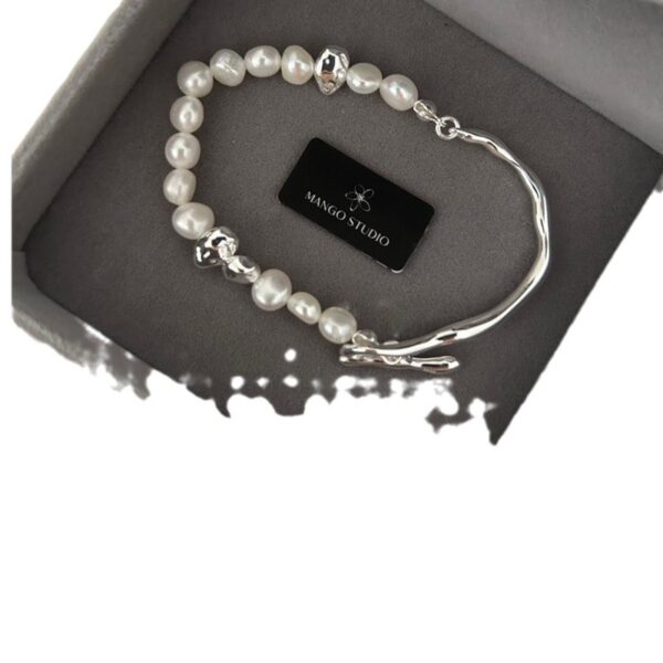 Wholesale Baroque Pearl OT Buckle Natural Fluid Bracelet