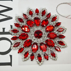 Bright red on silver
